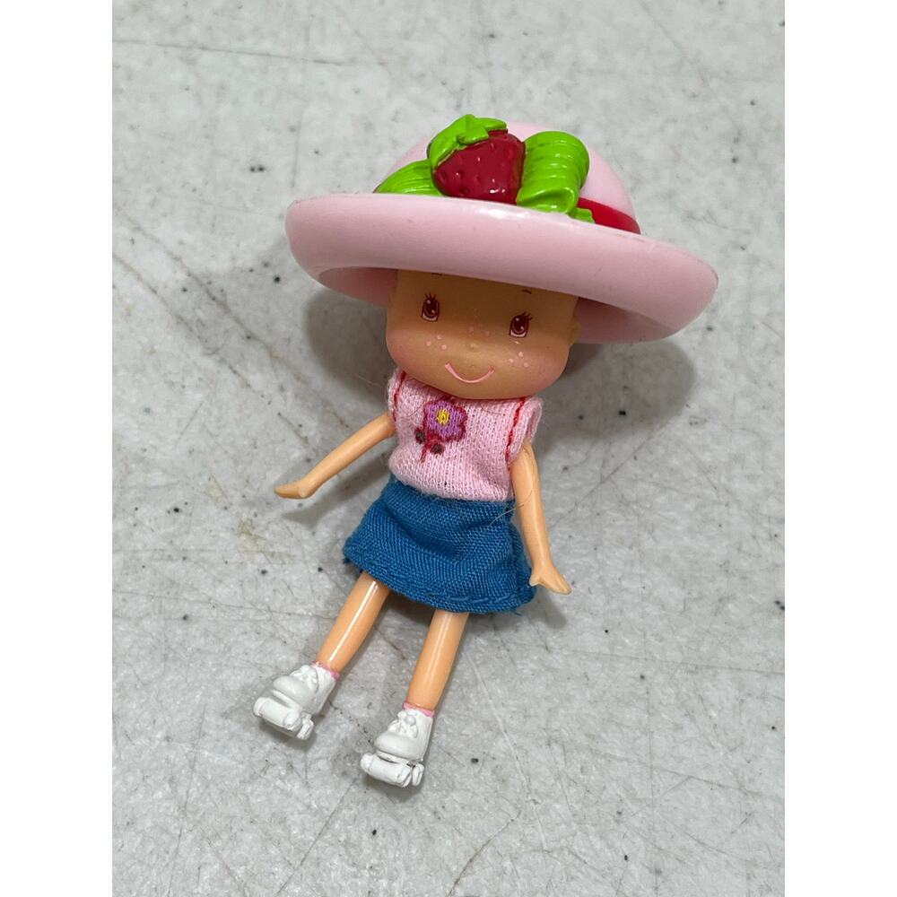 Vintage Mini Strawberry Shortcake Doll No Hair